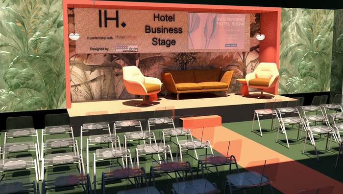 Design Command unveils the design for the Hotel Business Stage at Independent Hotel Show 2023
