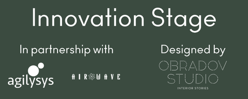 Innovation Stage, in partnership with Agilysys and Airwave, designed by Obradov Studio