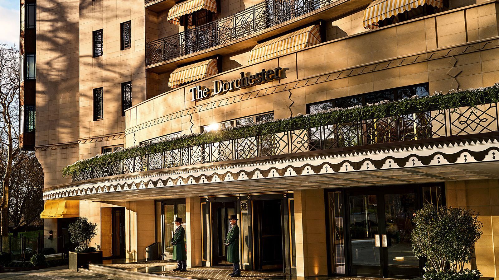 Image of the exterior of The Dorchester in London