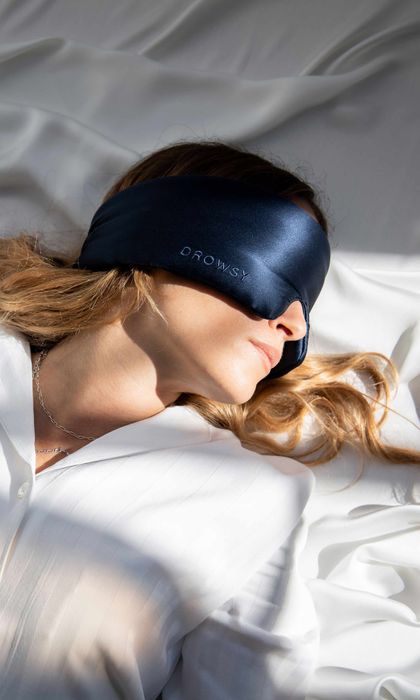 Midnight Blue Silk Sleep Mask