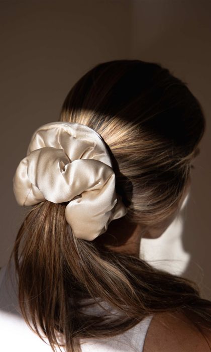 Dusty Gold Padded Scrunchie