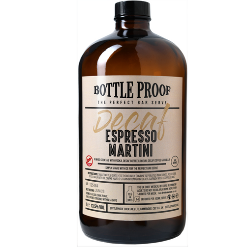 Bottleproof Cocktails Decaf Espresso Martini