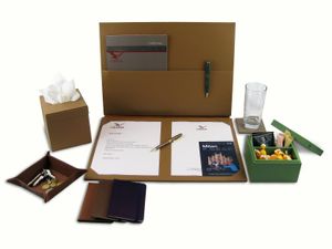 Leather furnishing accessories