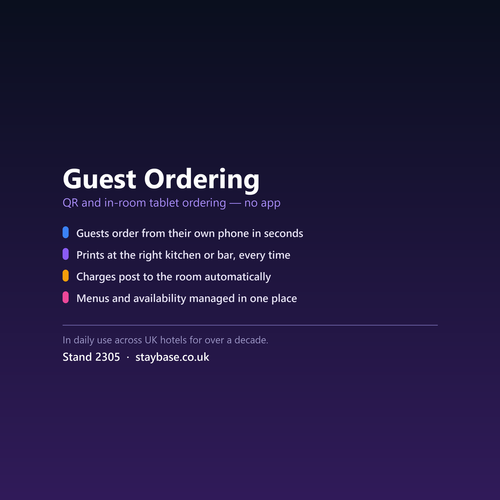 Staybase Guest Ordering