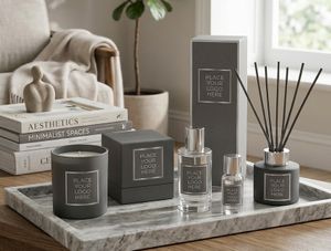 White Label Candles & Diffusers |  Grey & Silver Home Fragrance Range