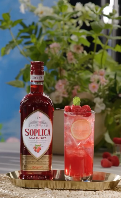 SOPLICA RASPBERRY VODKA LIQUEUR 26% ABV