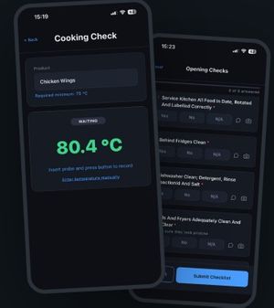 Digital Food Safety Compliance & Temperature Monitoring