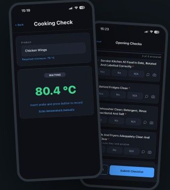 Digital Food Safety Compliance & Temperature Monitoring