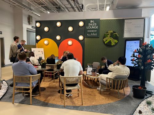 Designing with purpose: studioATARA on bringing the Sales Lounge to life at the Independent Hotel Show 2025