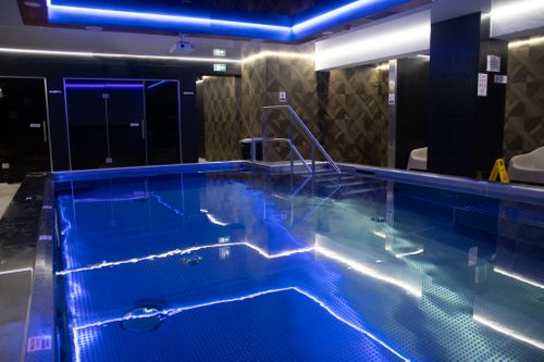 Stainless steel skimmer pool