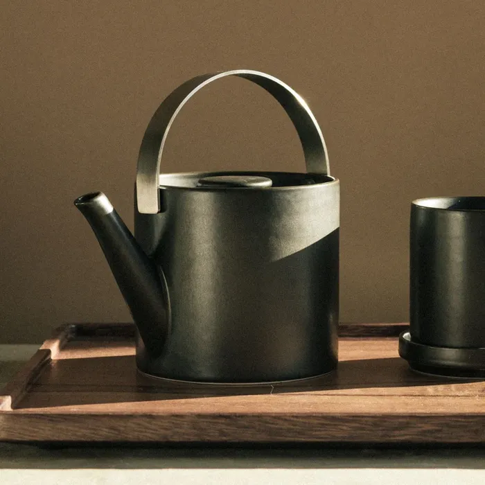 P & T Porcelain Teapot graphite 500ml