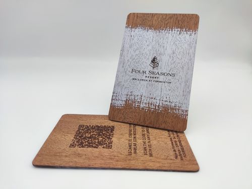 Wooden Hotel Key Card