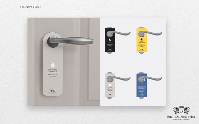 Corporate design & print collateral for Hotel Breidenbacher Hof Düsseldorf