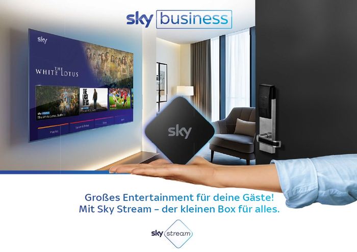 Sky Stream - das innovative Streaming-Produkt für die Hotellerie