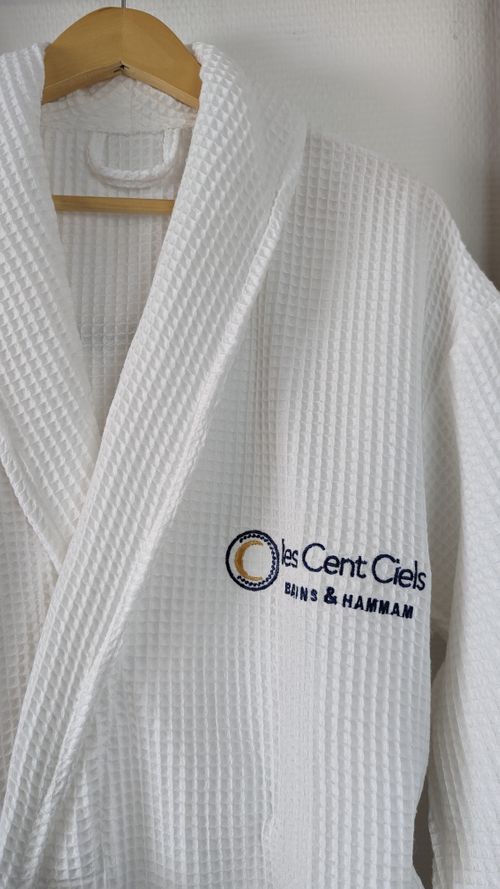 Waffle logo Bathrobes