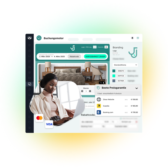 Hotel Management System (PMS, Channel Manager, Buchungsmodul, Berichte, Zahlungen)