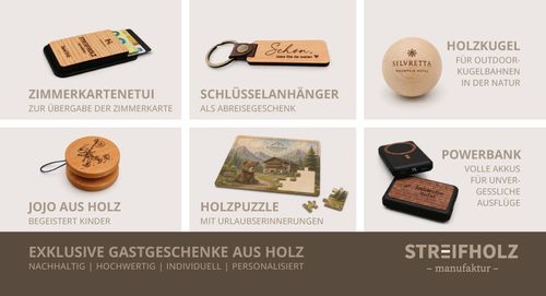Exklusive Gastgeschenke aus Holz