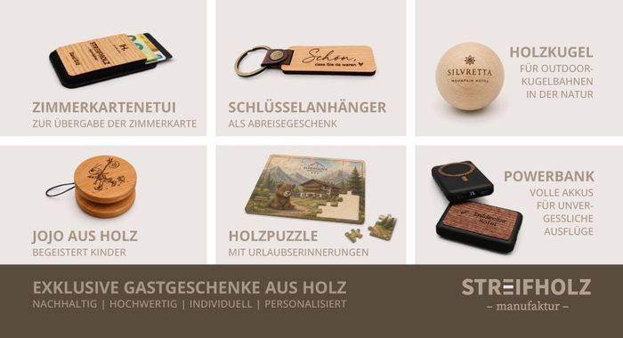Exklusive Gastgeschenke aus Holz