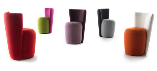 Zapallo Sessel und Hocker / Armchair and stool