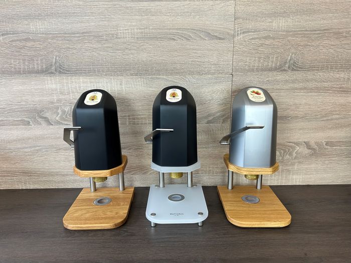 Dispenser 2.0 für Konfitüren, Nuss Nougat ohne Palmöl, Pistazie-Sauce, Erdnussbutter und BIO-Produkte