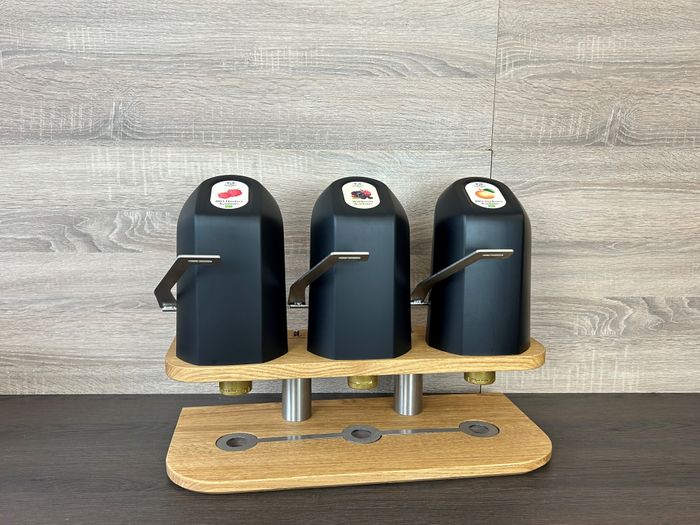 Dispenser 2.0 für Konfitüren, Nuss Nougat ohne Palmöl, Pistazie-Sauce, Erdnussbutter und BIO-Produkte
