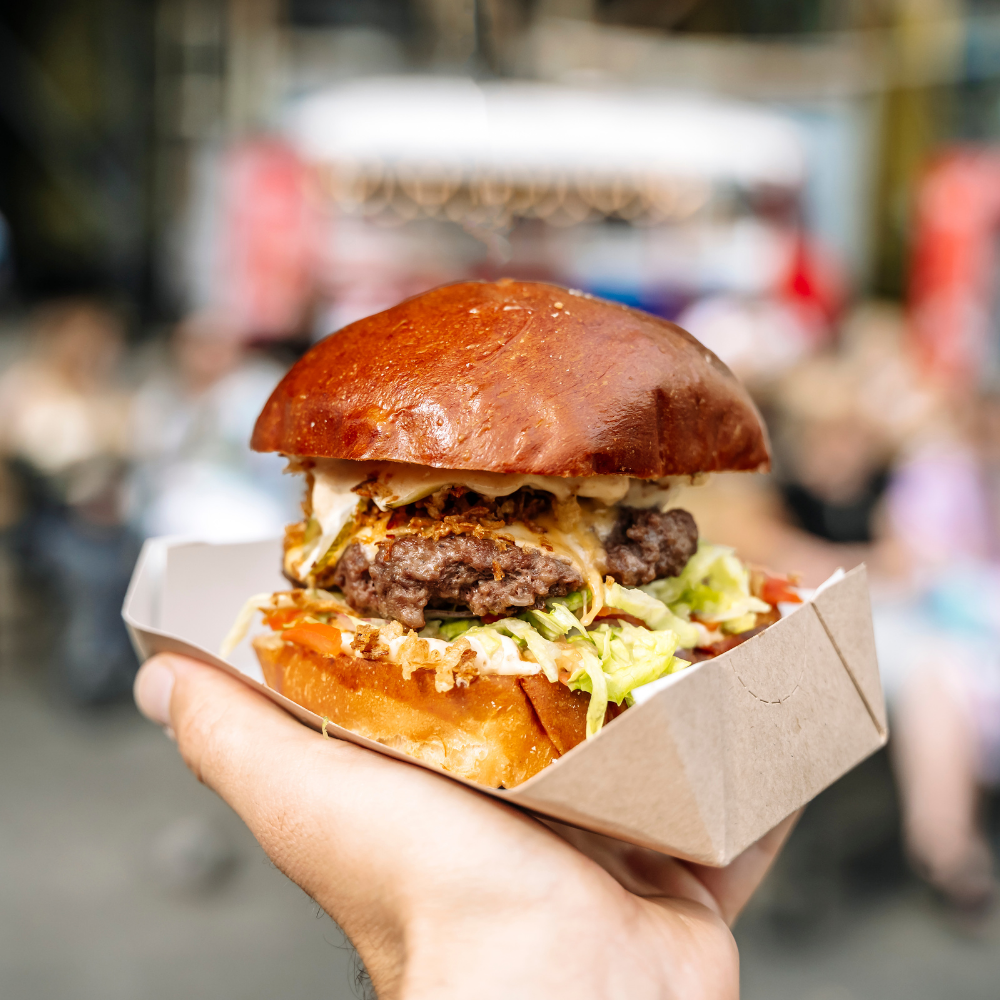 street food burger