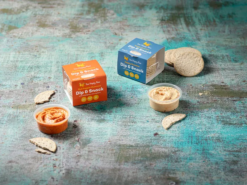 Dip & Snack Red Pepper Hummus - The Happy Pear