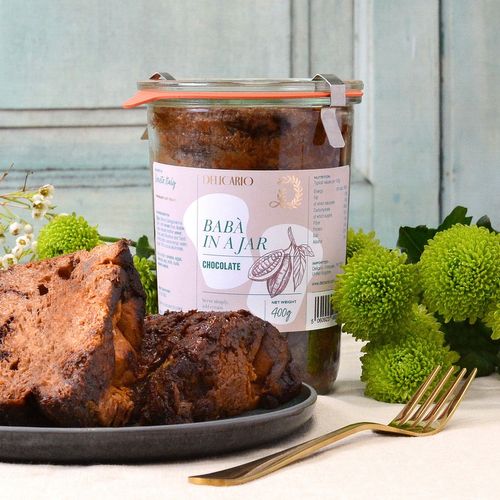 Delicario: Bab&agrave; in a Jar with Chocolate