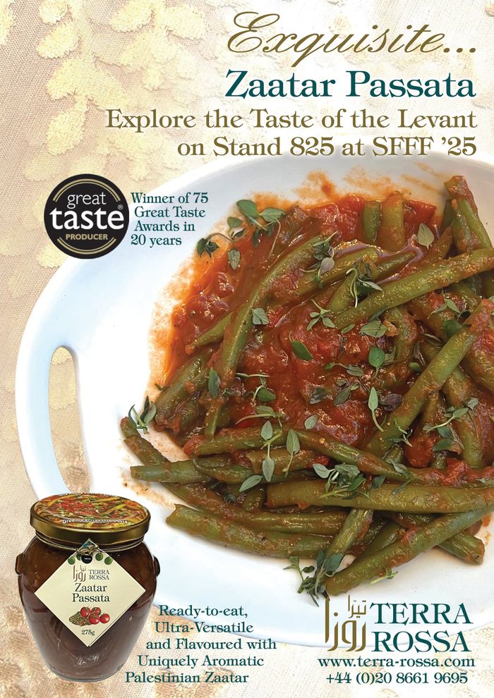 Explore the Taste of the Levant from a Jar of Zaatar Passata/Salsa on Stand 825 at SFFF '25