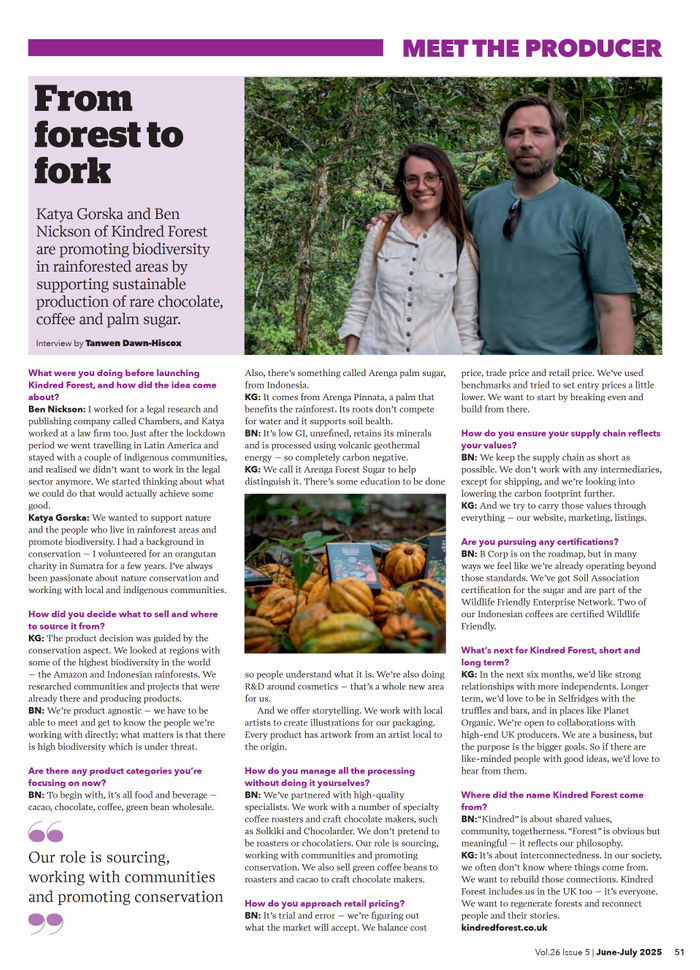 Meet the Producer - From Forest to Fork