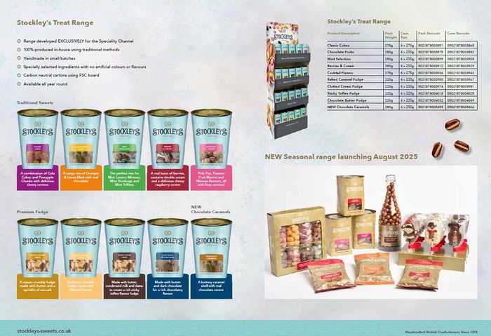 Stockley's Speciality Range for Autumn 2025