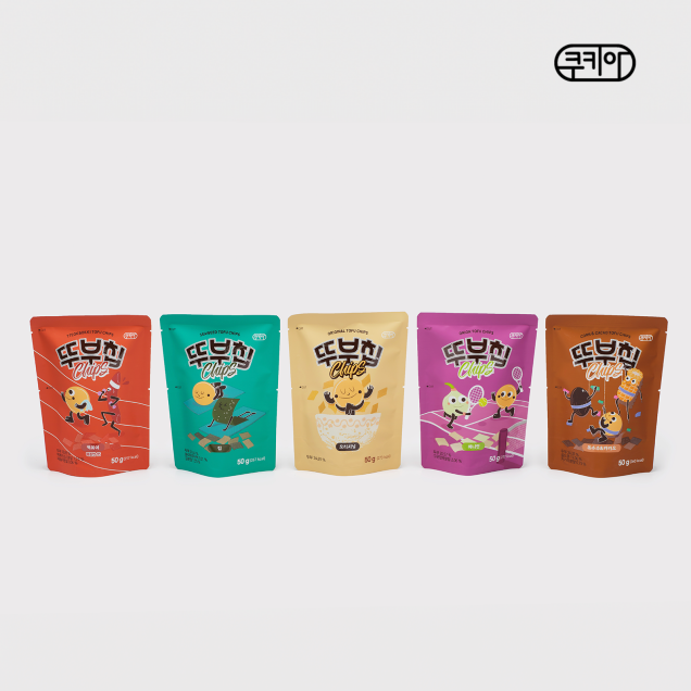 Tufu Chips Original,Corn&cacao,Onion,Tteok bokki,Seaweed 50g