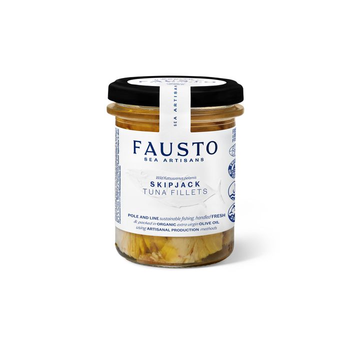  FAUSTO SKIPJACK Tuna Fillets in Organic Extra Virgin Olive Oil