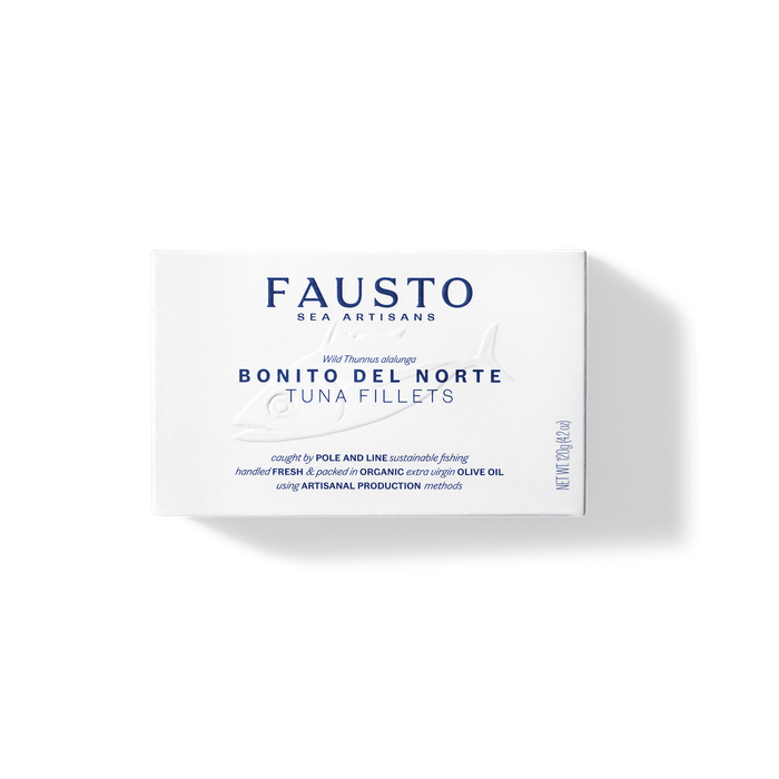 FAUSTO BONITO DEL NORTE Tuna Fillets in Organic Extra Virgin Olive Oil