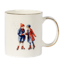 Fine Bone China Mug - Ice skaters