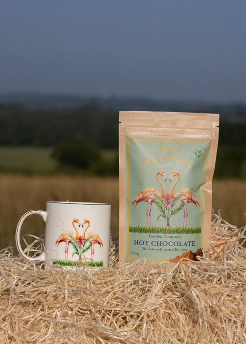 Fine Bone China Mug Flamingos and Turmeric
