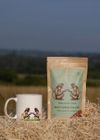 Fine Bone China Mug with Monkeys Drinking