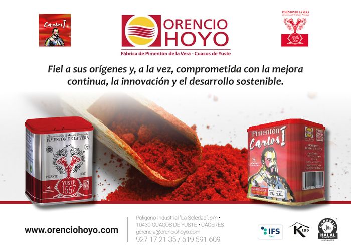 FICHA PRODUCTO PIMENTÓN SIN AHUMAR. Marca 