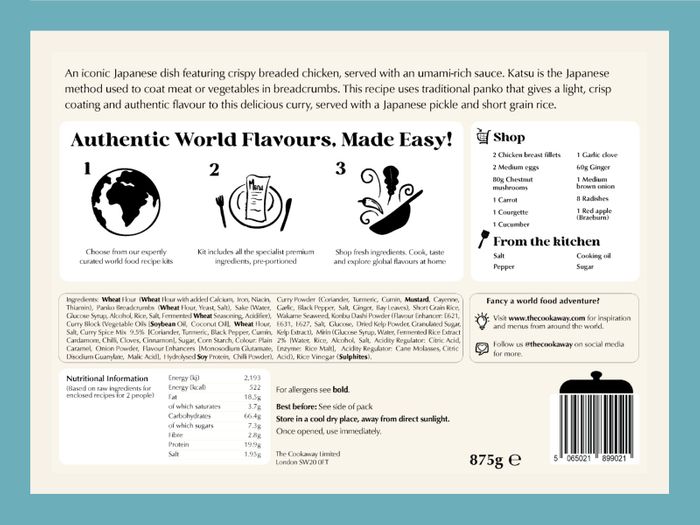 Chicken Katsu Curry Recipe Kit