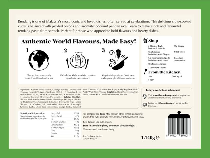 Chicken Rendang Recipe Kit