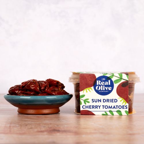 Sun dried cherry tomatoes in basil, garlic & thyme
