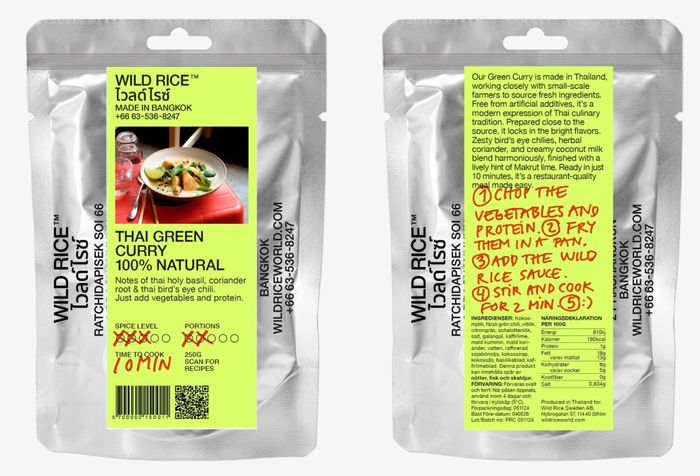 Wild Rice Green Curry Sauce