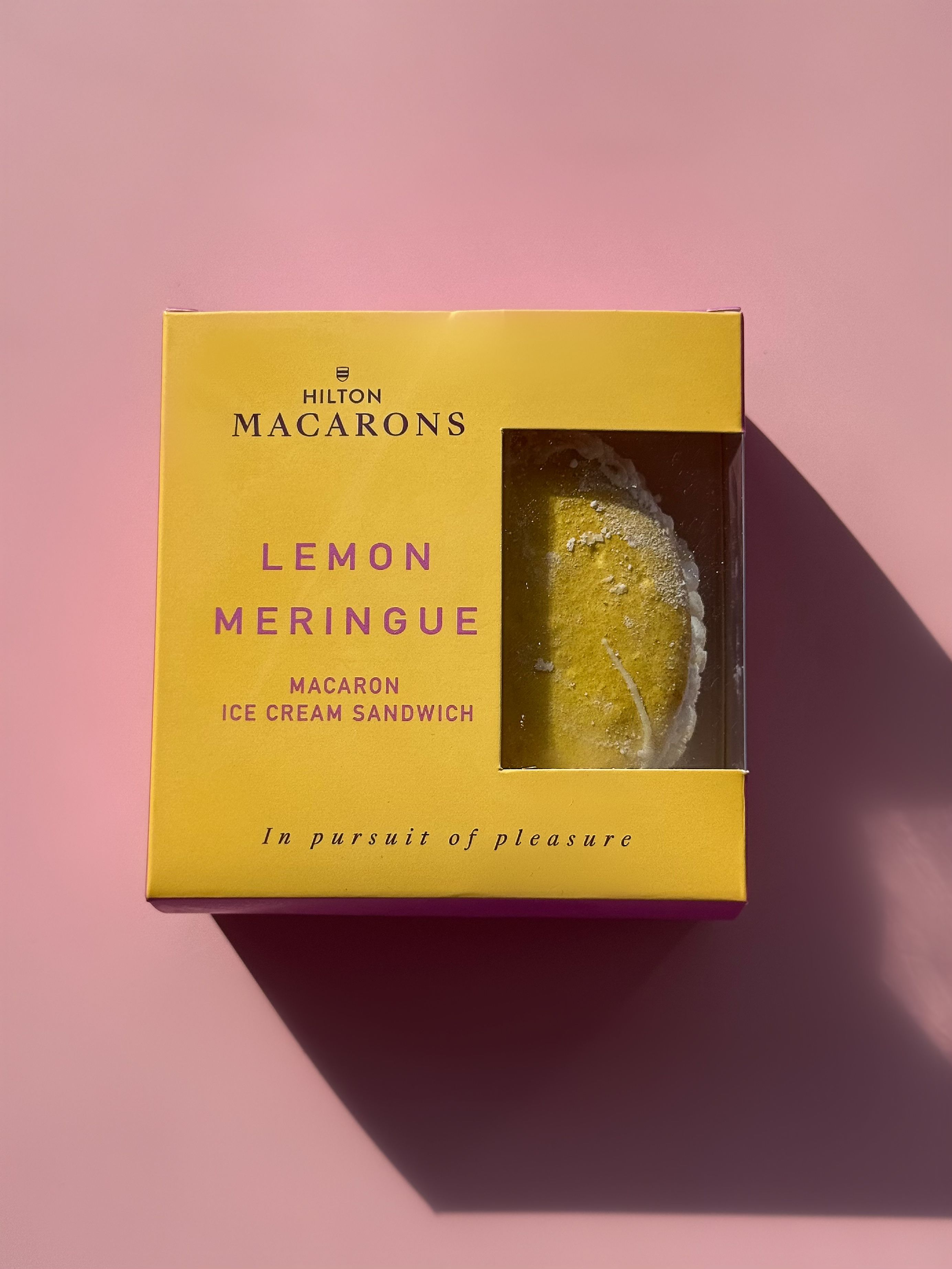 Lemon Meringue Macaron Ice Cream Sandwich