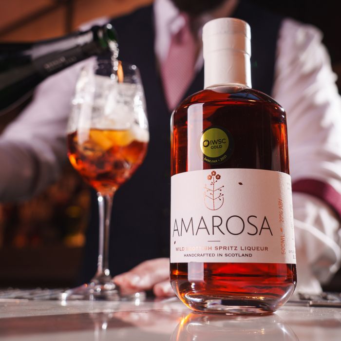 AMAROSA Scottish spritz liqueur 20%ABV
