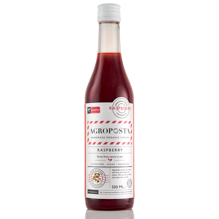 Raspberry cordial syrup 500 ml Organic
