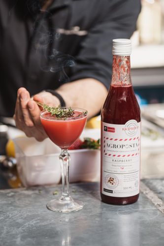 Raspberry cordial syrup 500 ml Organic