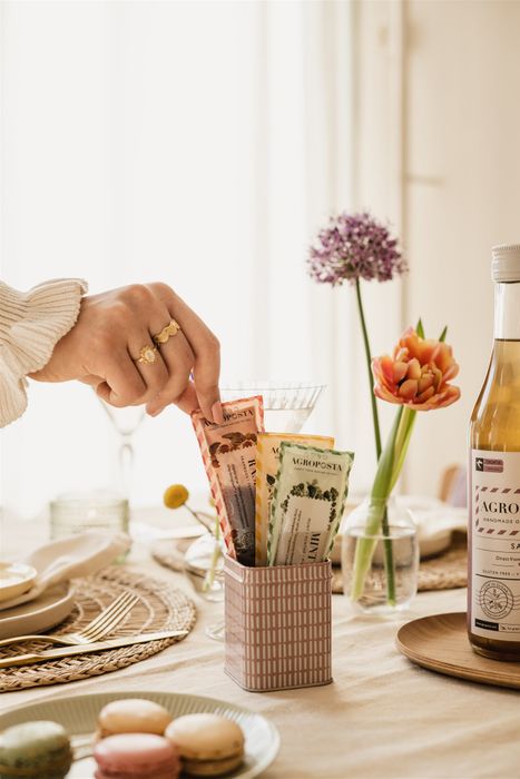 Lemongrass-Ginger cordial syrup in a 32 ml recyclable sachet Organic