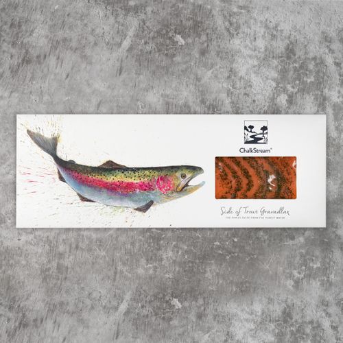 Beetroot cured trout Gravadlax, and beetroot cured gravadlax - available as 200g* or  side (min 600g)