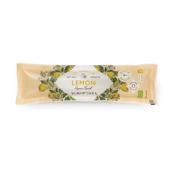 Popsicle ice pop Lemon - 50 ml in a sachet - ambient temperature