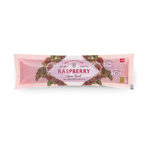Popsicle ice pop Raspberry - 50 ml in a sachet - ambient temperature